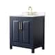 Option Dark Blue / White Quartz Top / Brushed Gold