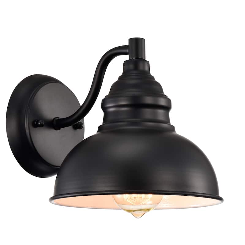 1-light Indoor/ Outdoor Wall Sconce - Black