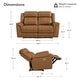 preview thumbnail 46 of 82, Spruce & Spring Genuine Leather Power Reclining Sofa with Optional Console & Flip-Down Table