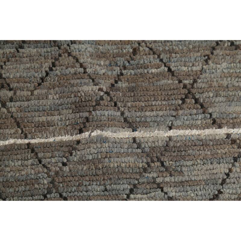 Trellis Moroccan Area Rug Handmade Wool Carpet - 6'6"x 10'0"