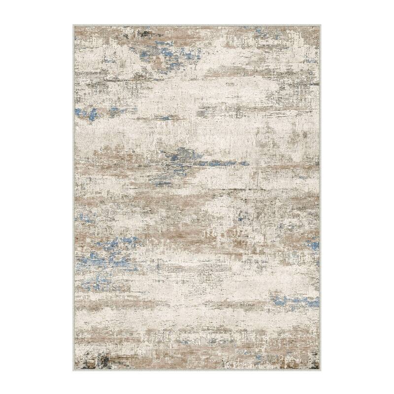 HomeRoots Abstract Modern Rectangle Area Rug