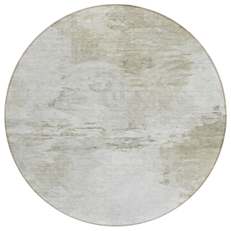 Machine Washable Indoor/ Outdoor Chantille Abstract Ombre Rug
