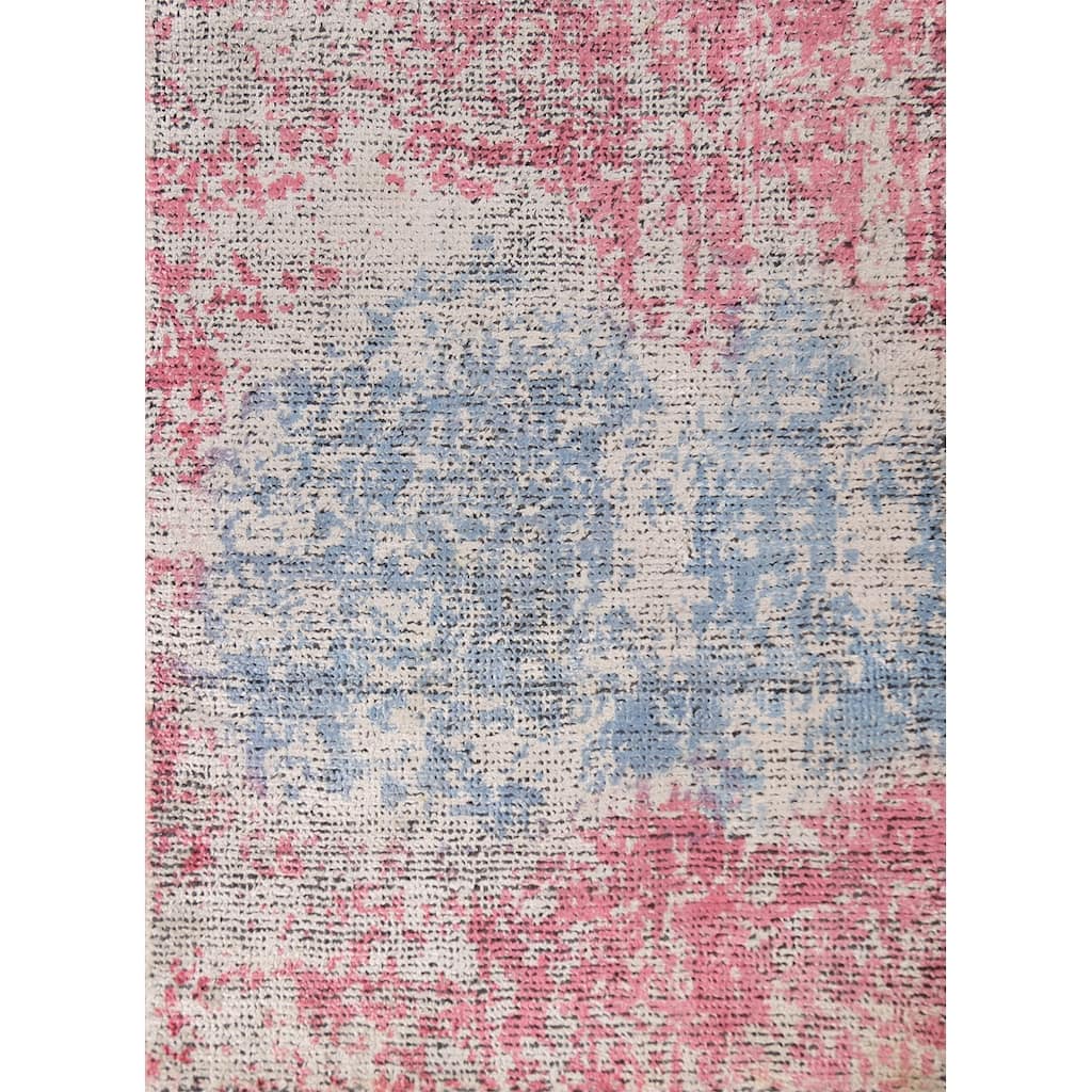 Contemporary Abstract Oriental Foyer Rug Handmade Wool Carpet - 2'0"x 3'0"