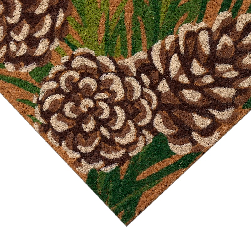 Liora Manne Natura Pinecone Border Outdoor Mat