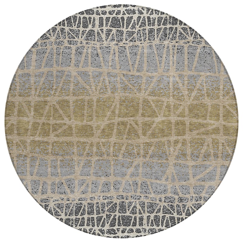 Machine Washable Indoor/ Outdoor Boho Global Chantille Rug