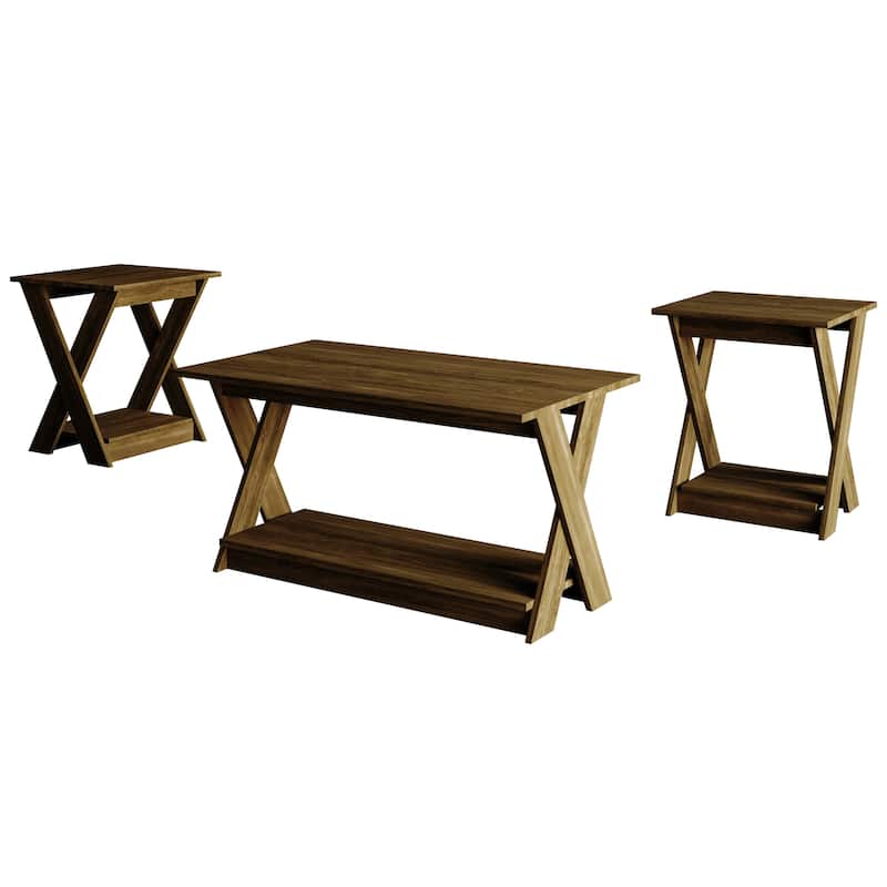 Clayfell Emporia 3 Piece Coffee Table Set