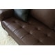preview thumbnail 26 of 33, Abbyson Holloway Mid-century Top-grain Leather Sofa