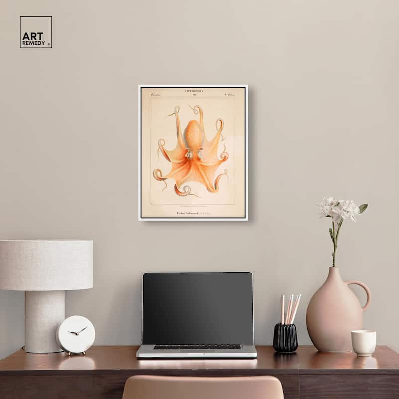 Verany The Octopus 1815 II Canvas by Art Remedy
