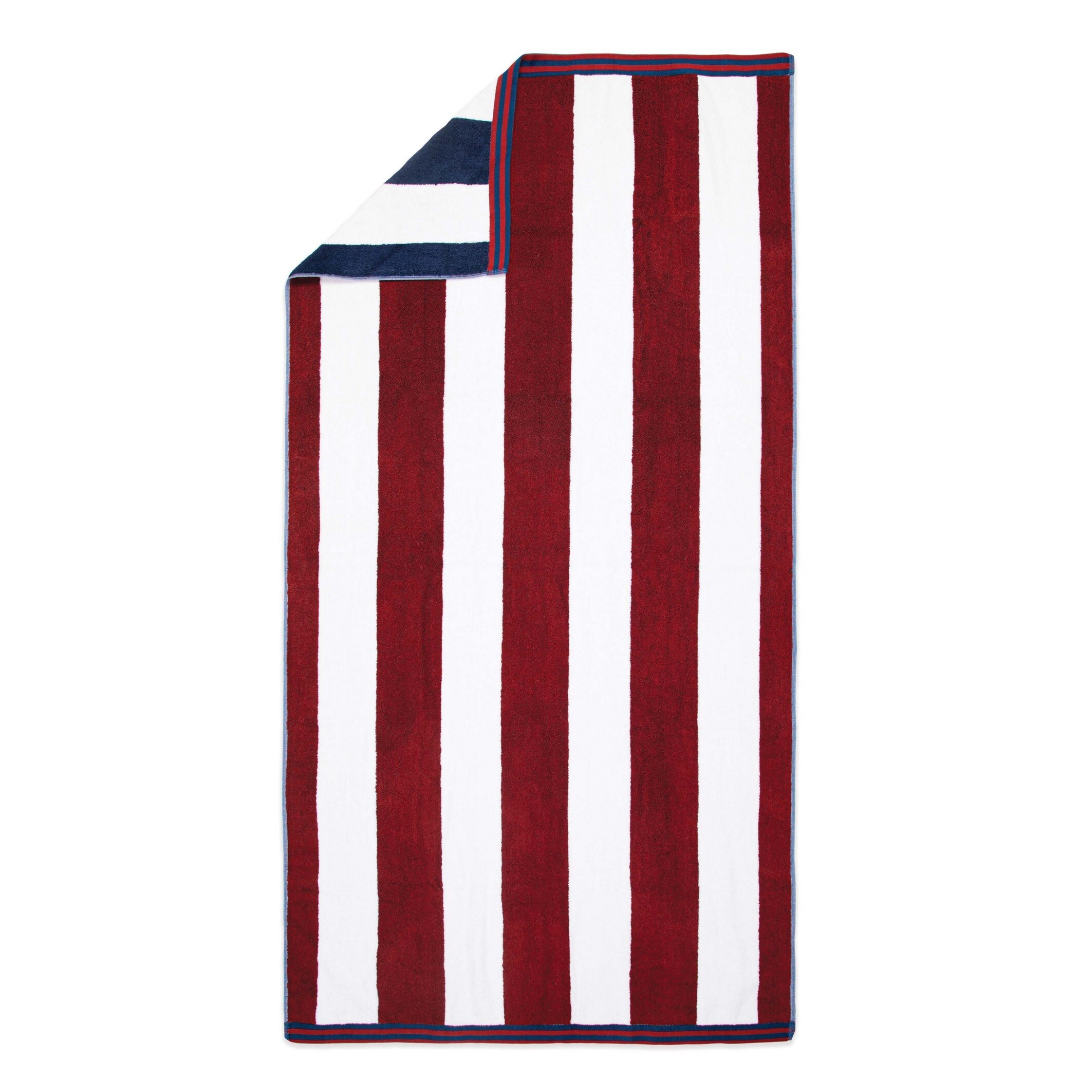 Aston and Arden Striped Reversible Oversized Thick Beach Towel