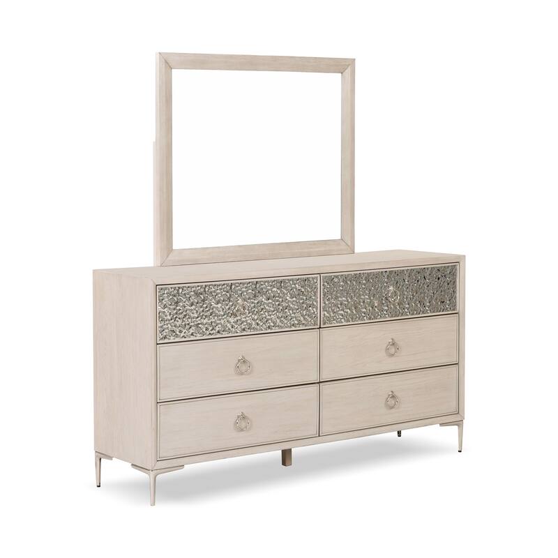 Furniture of America Fable Modern 6-Piece Solid Wood Panel Bedroom Set