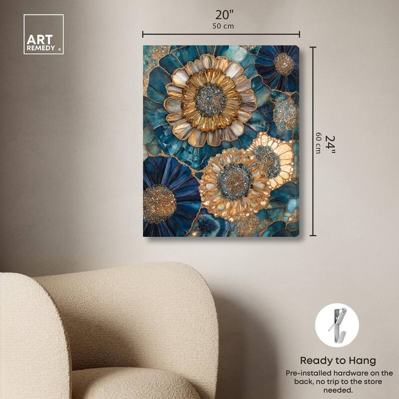 Opulent Geode I Canvas by Art Remedy, Gallery Wrapped