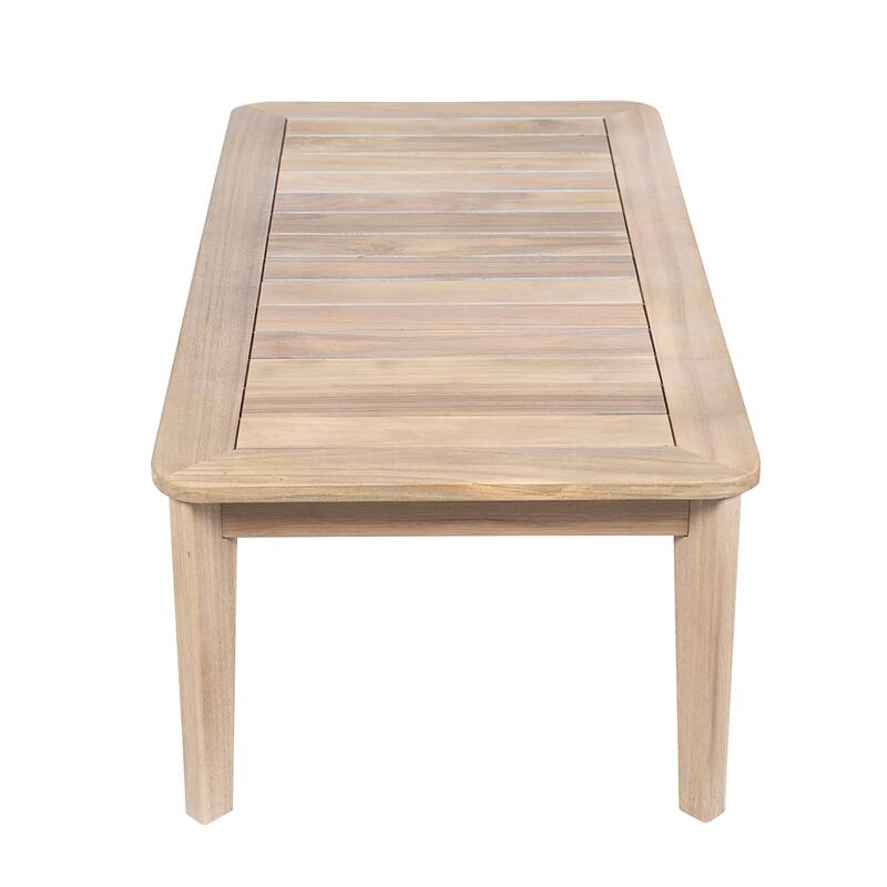 Christopher Knight Home - Hartford 4-Piece Outdoor Acacia Wood Patio Seating Set with Wicker Back and Cushions