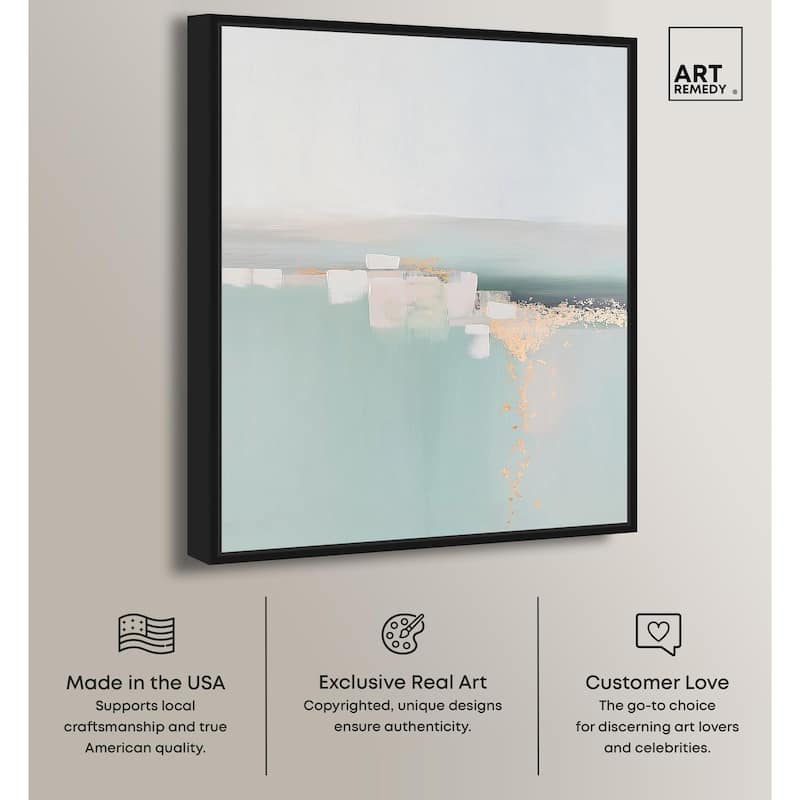 Shimmering Calm Canvas by Art Remedy