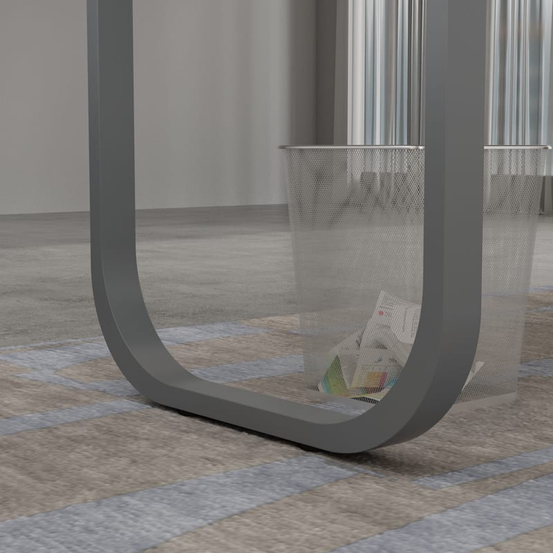 55" L-Shaped Computer Desk - Storage Workstation - 5 Colors Large