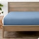 preview thumbnail 22 of 89, Bare Home Double Brushed Deep Pocket Fitted Sheet Full - Coronet Blue