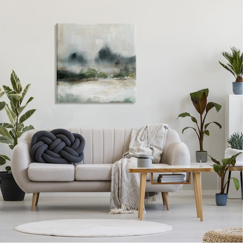 Stupell Enigmatic Foggy Mountain Abstract Landscape Scene Canvas Wall Art, Design by Carol Robinson