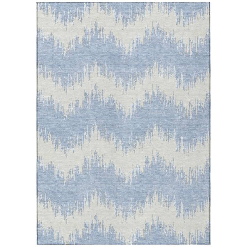 HomeRoots Chevron Transitional Rectangle Outdoor Rug
