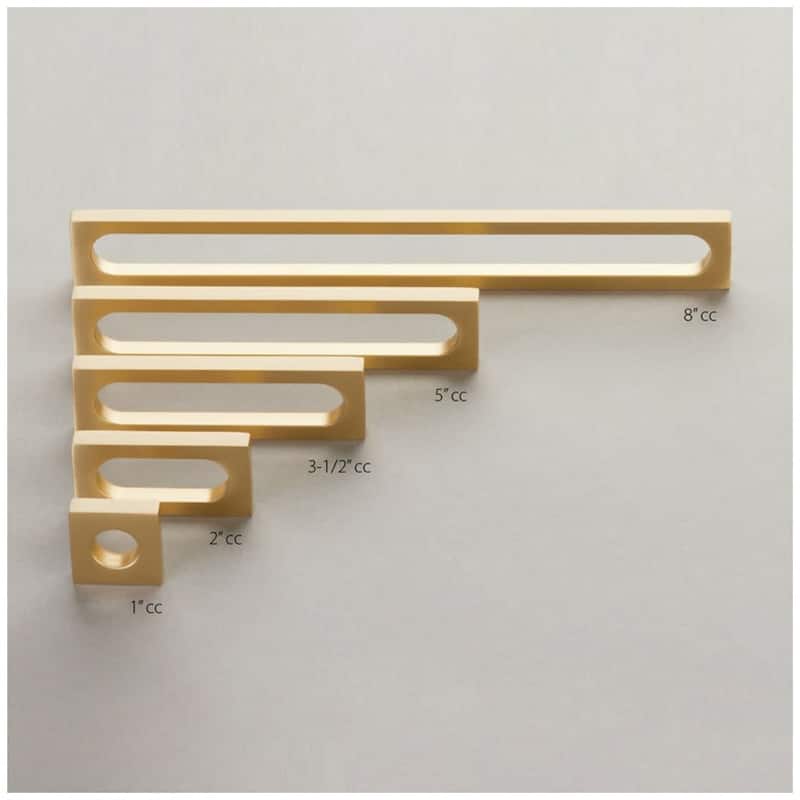 Schaub and Company 10031 Cafe Modern 2" Center to Center Rectangular