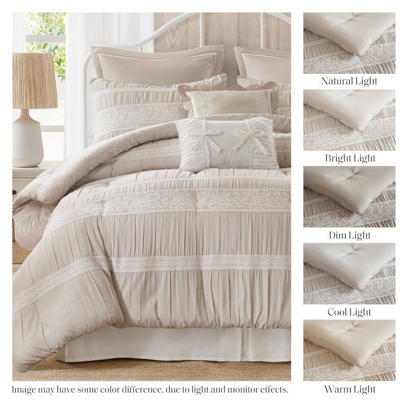 Madison Park Perryn 7 Piece Jacquard Comforter Set