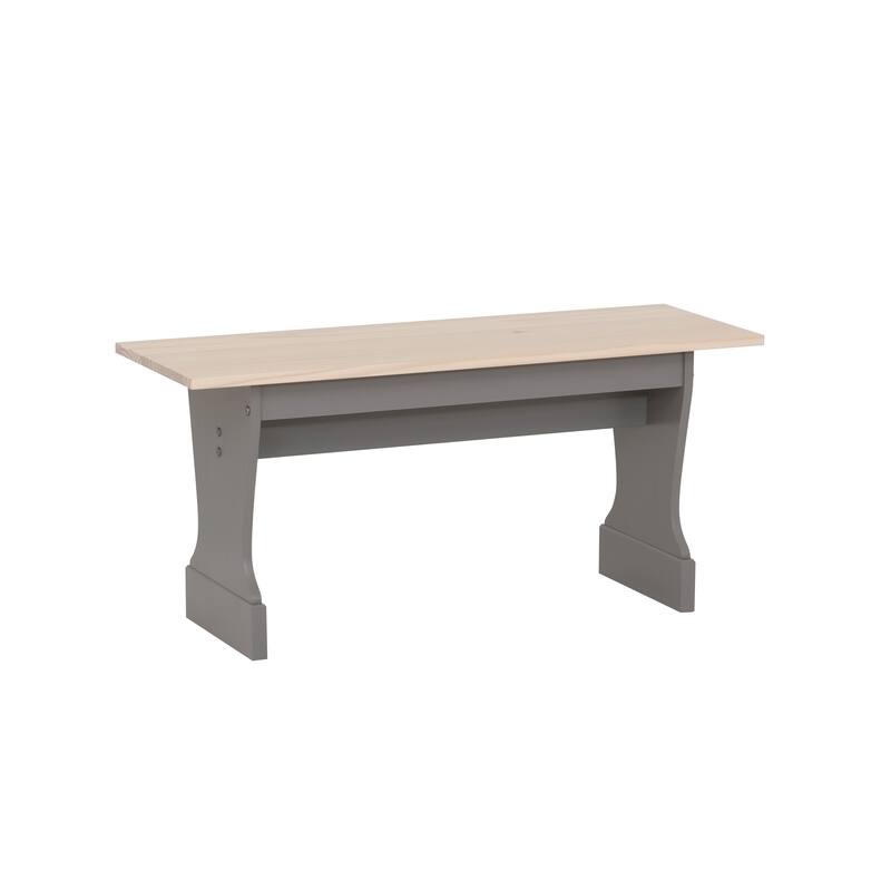 Tobin Trestle Bench Grey Maple - 39.37"W x 13.78"D x 18.19" H