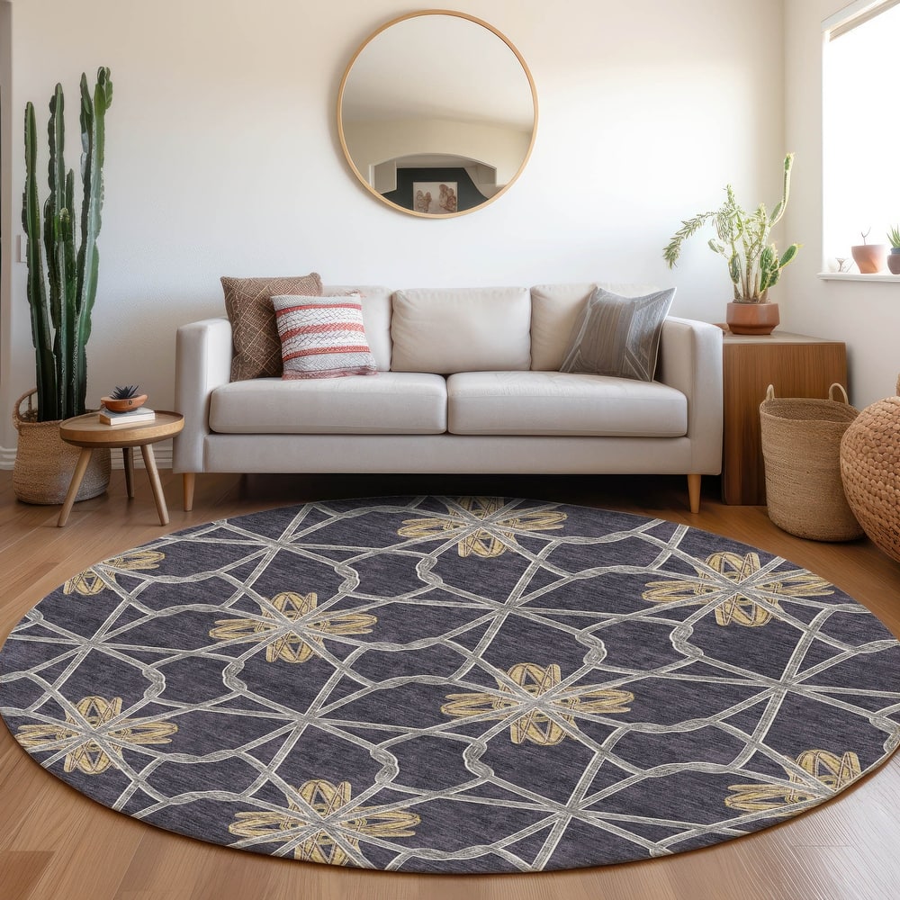 Premium Washable Super Soft Contemporary Tangle Mayfield Rug