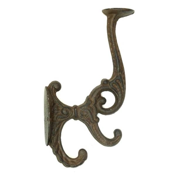 Solid Cast Iron Victorian Coat Hook Set of 2 - 7