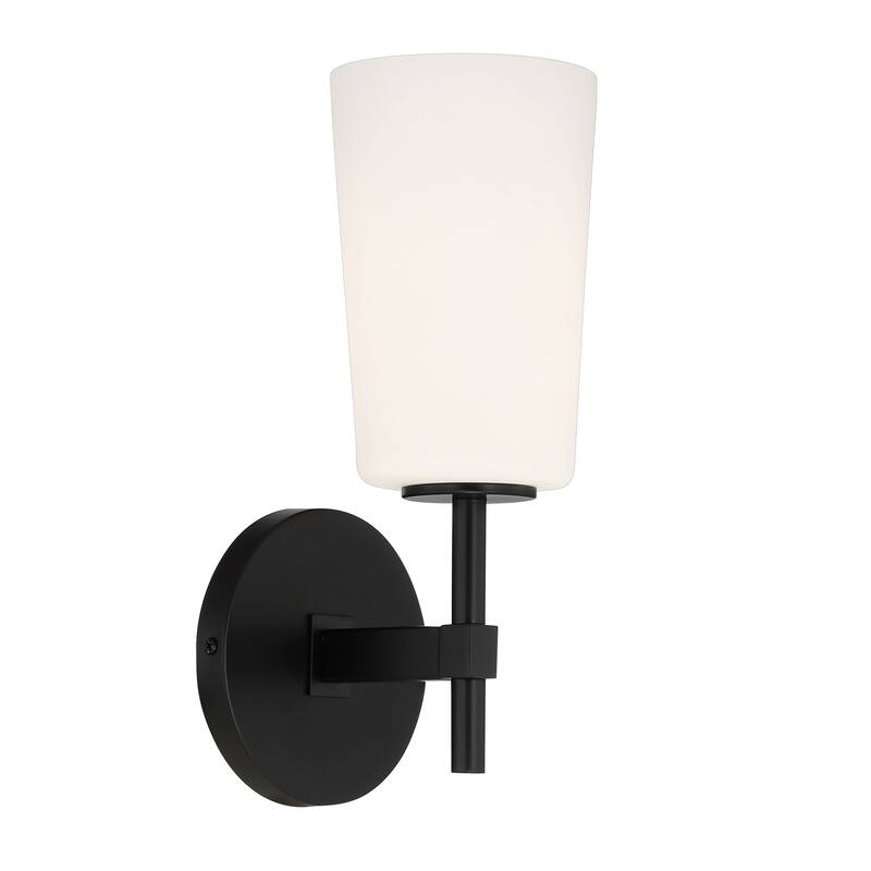 Colton 1 Light Black Wall Mount - 5.50'' W x 13.25'' H