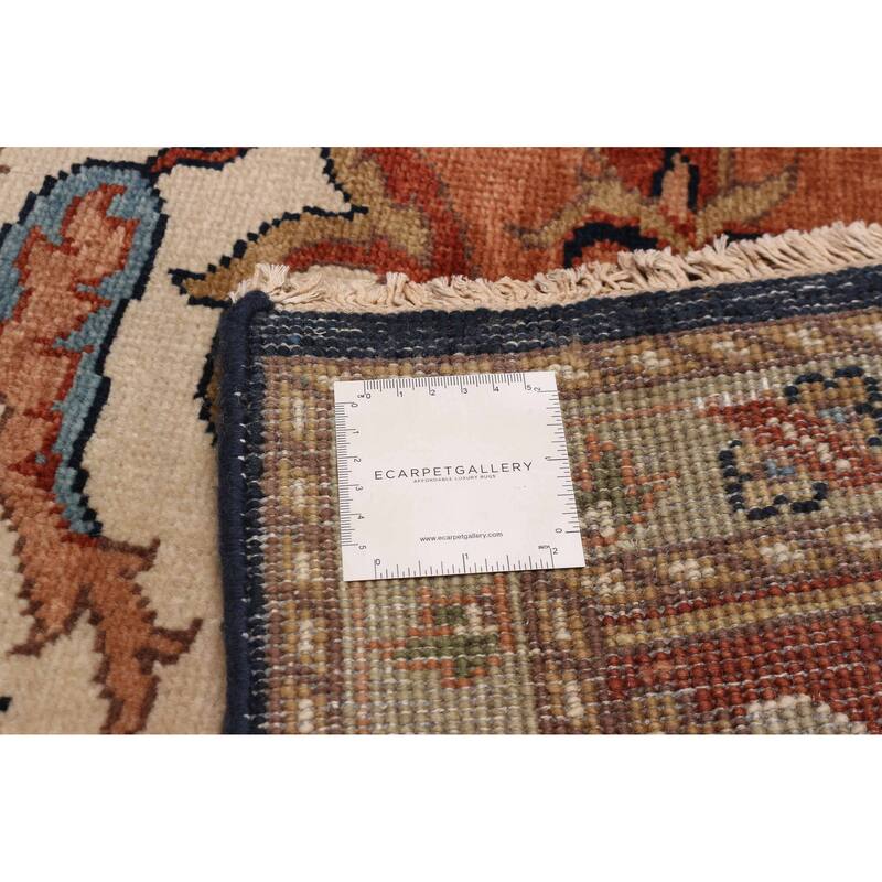 ECARPETGALLERY Hand-knotted Jules Sultane Dark Navy Wool Rug - 8'9 x 11'8