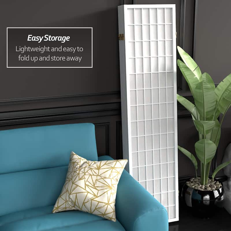 Wood and Rice Paper Windowpane Shoji Screen (China)