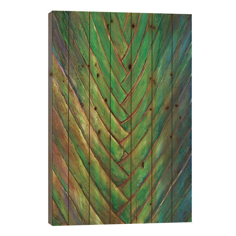 Tropical Crop I Print On Wood by Melissa Wang - Multi-Color - 26x18x1.5