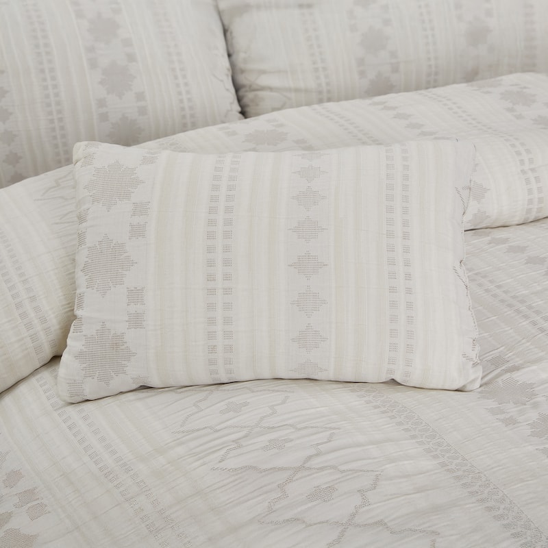 Modern Threads Marcy 5-Piece Jacquard Comforter Set with Shams and Decorative Pillows