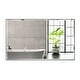 preview thumbnail 40 of 66, Rectangle Metal Framed Beveled Edge Bathroom Vanity Mirror