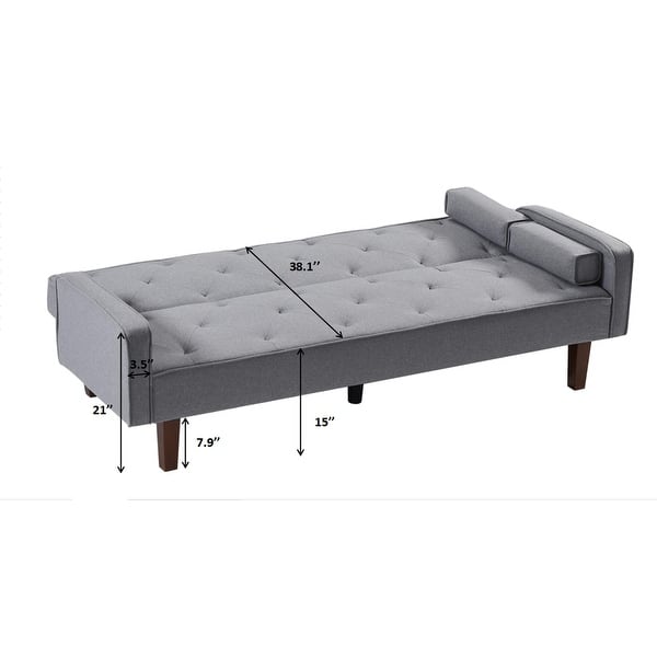 Elegant Modern Loveseat Convertible Sofa Bed, Living Room Accent Sofa ...