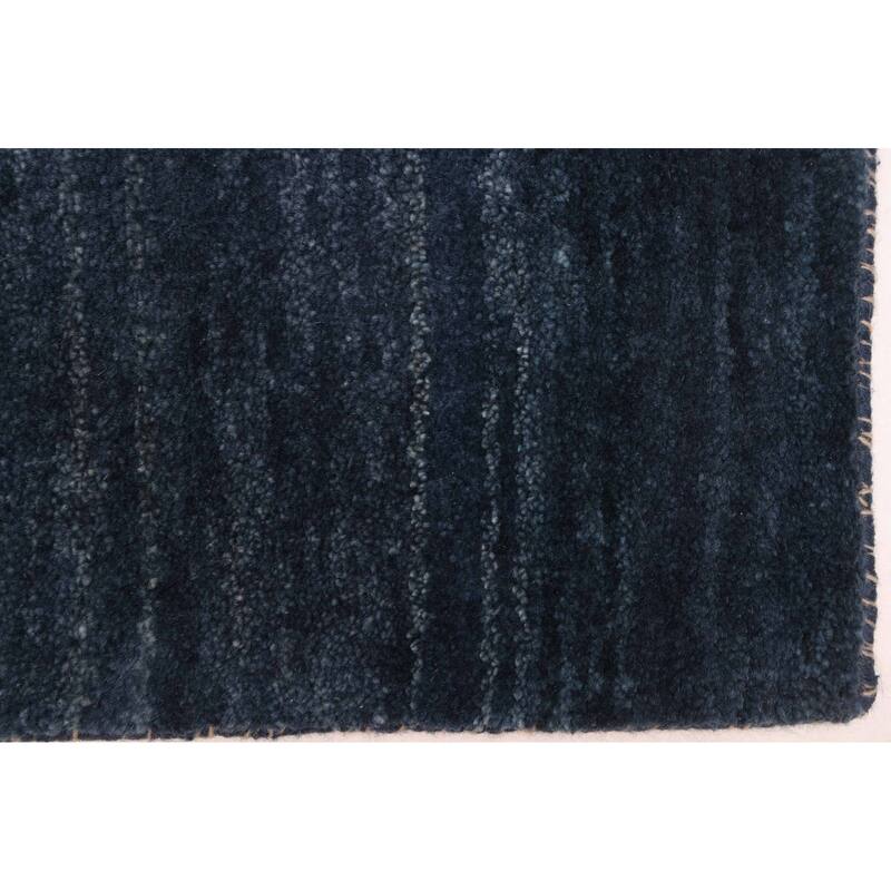 ECARPETGALLERY Hand-knotted Peshawar Ziegler Navy Wool Rug - 5'2 x 7'3