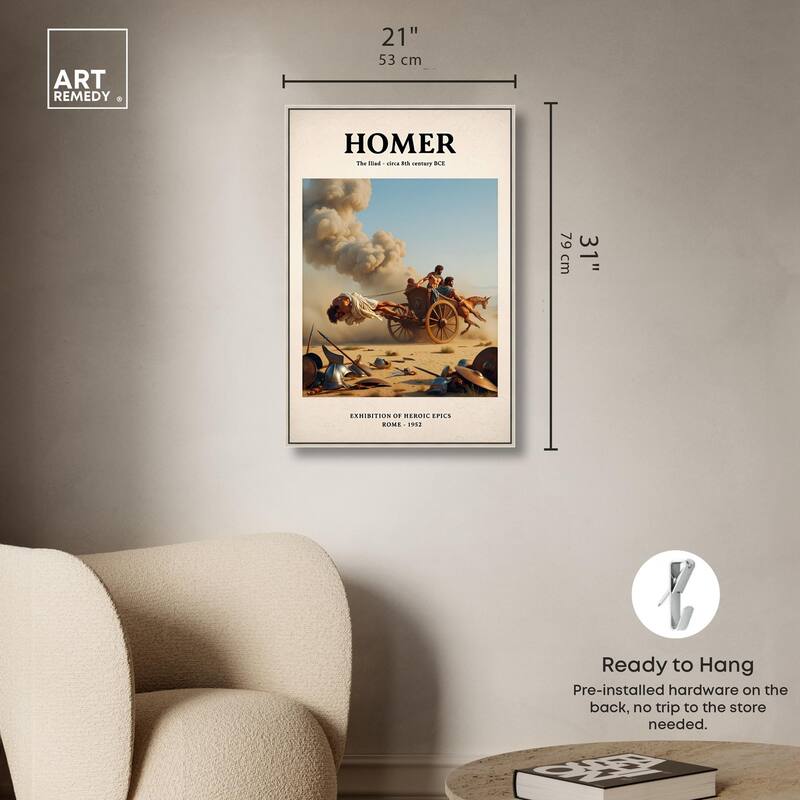 Iliad Illustrated Canvas by Art Remedy