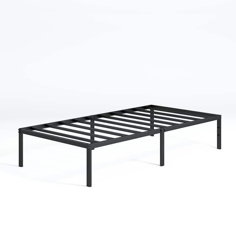 Priage by ZINUS Black Metal Platform Bed Frame
