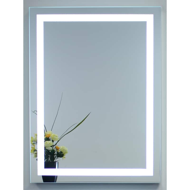 Miseno 20" W x 28" H Rectangular Frameless Wall Mounted Mirror with