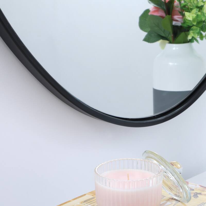 Carson Carrington Labbemala Metal Frame Oval Mirror