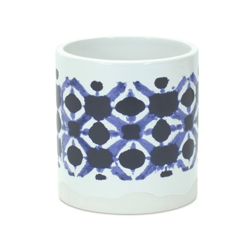 Tie-Dye Print Ceramic Pot (Set of 2)