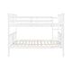 preview thumbnail 4 of 11, Full Bunk Bed with Pine Frame, Guardrail, and Slat Support