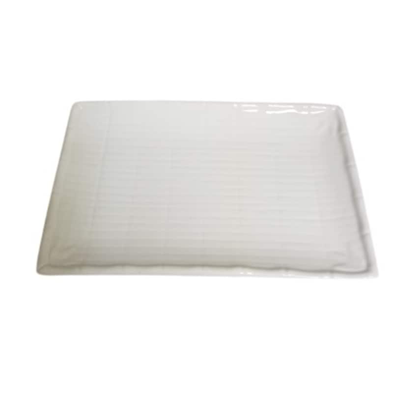 Cottage Farmhouse Style Ceramic Rectangular Platter, Set of 4