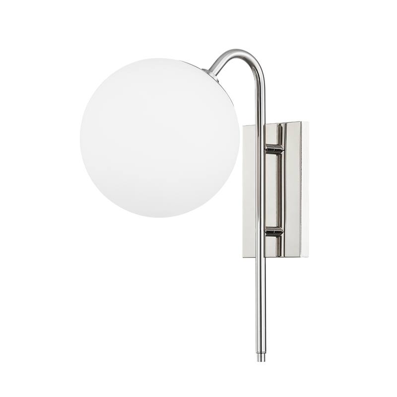 Mitzi by Hudson Valley Ingrid 1-light Wall Sconce with Opal Glass