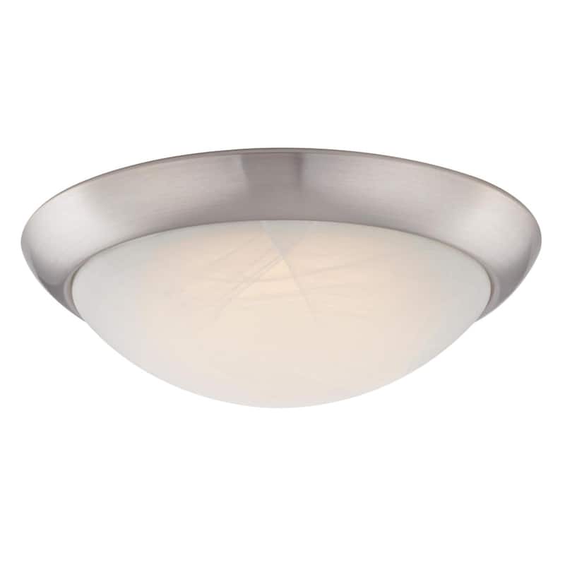 Westinghouse 11-Inch LED Indoor Flush Mount Ceiling Fixture - Brushed Nickel