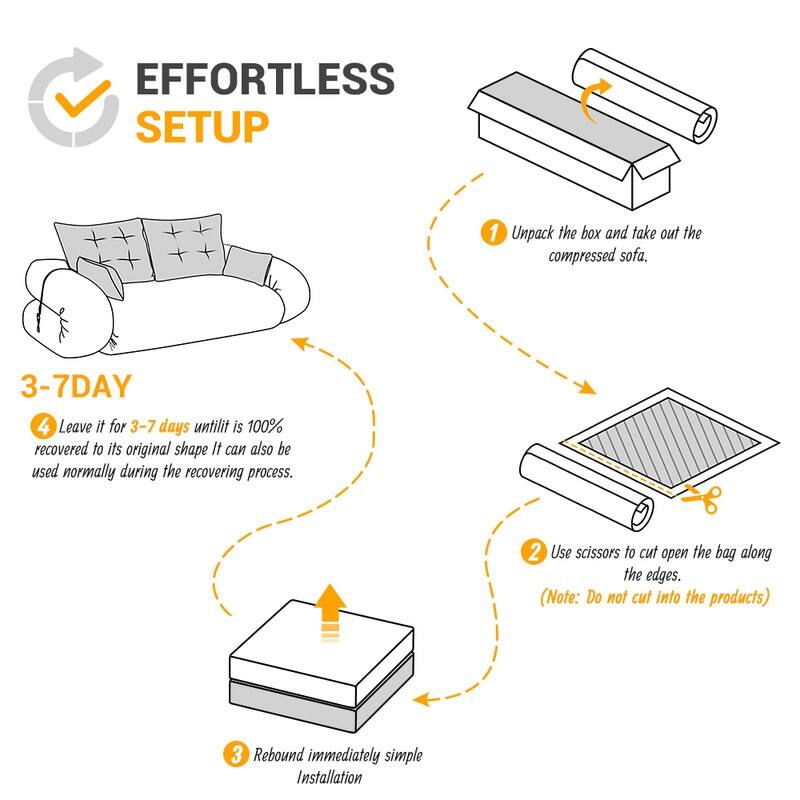 78.7" Multifunctional Foldable Sofa Bed, 3 in 1 Teddy Fabric Foam Filled Sleeper Sofa Bed