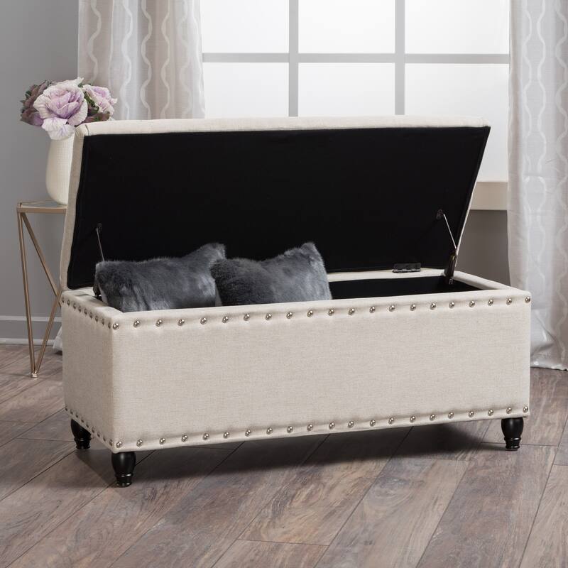 Multi-Use Storage Ottoman - Upholstered Functional Decor for Any Room