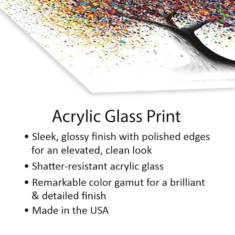 Rainbow Soul Tree Print On Acrylic Glass by Ashvin Harrison