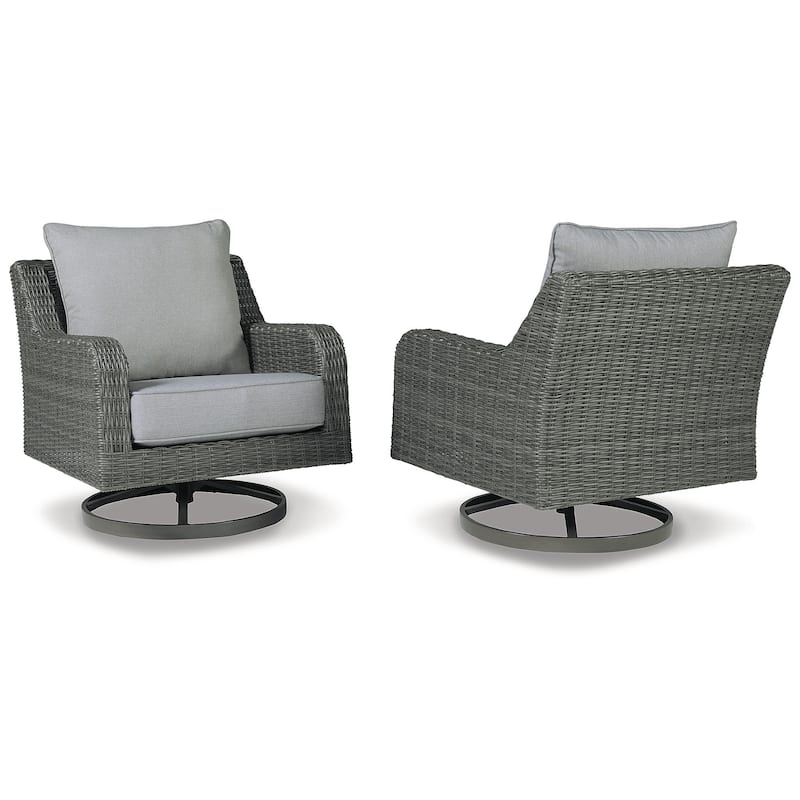 Elite Park Outdoor Swivel Lounge Chair - 32.25" W x 34" D x 33" H