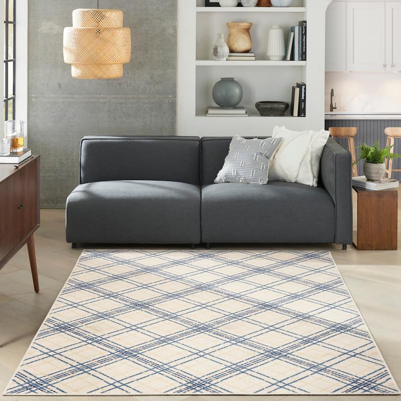 Nourison Jubilant Indoor Plaid Area Rug
