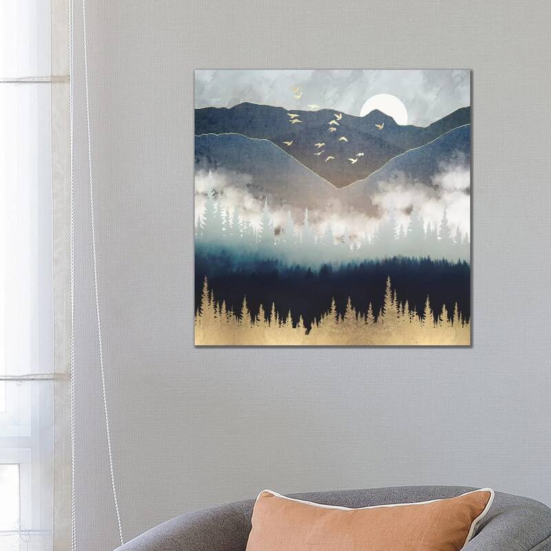 iCanvas "Blue Mountain Mist" by SpaceFrog Designs Canvas Print - 26x26x1.5
