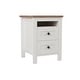 preview thumbnail 12 of 18, 3-Piece Queen Size Bedroom Set - Farmhouse Platform Bed with Double Sliding Door Storage Headboard, Nightstand, and Dresser